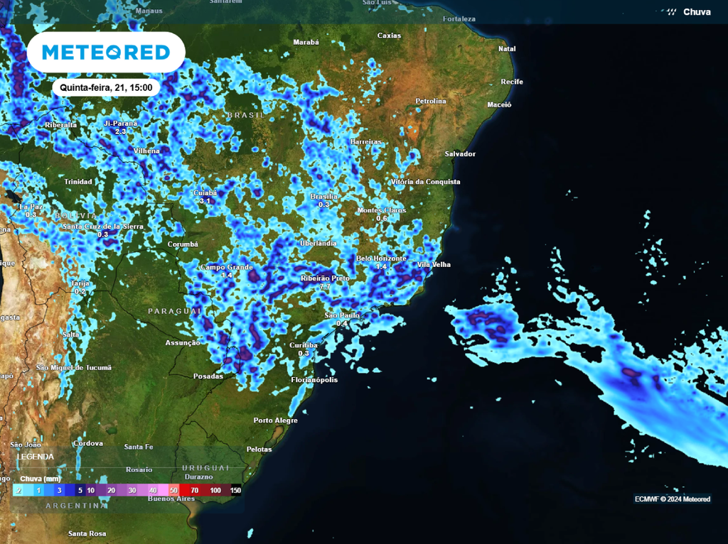 previsão, ecmwf, chuva