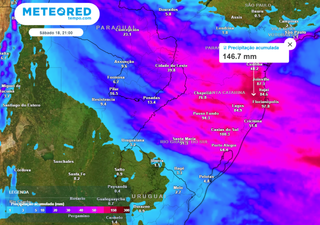 Semana termina com novo episódio de chuvas intensas no Rio Grande do Sul. Santa Catarina e Paraná podem ser atingidos!