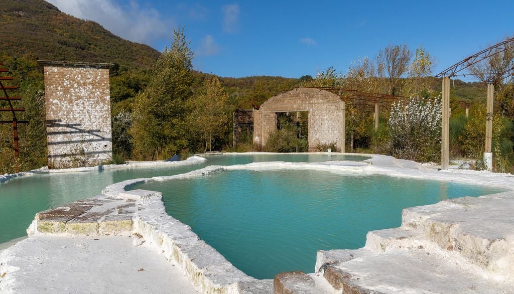 Sorgenti termali presso Bagni San Filippo (Siena).