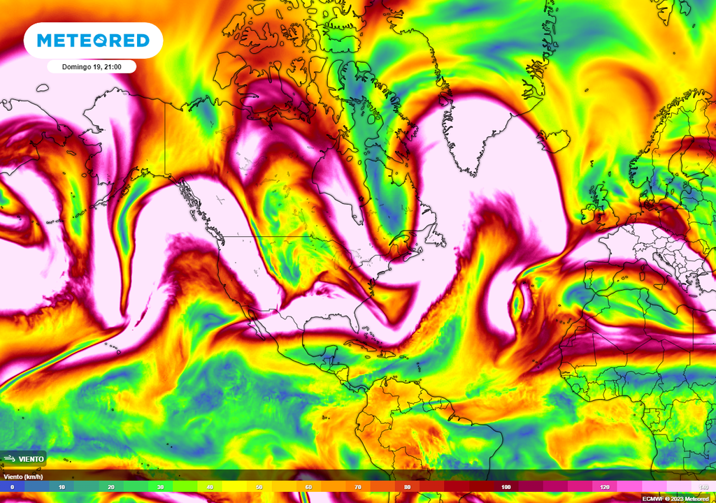 Modelo ECMWF - viento a 300 mb Modelo ECMWF - viento a 300 mb
