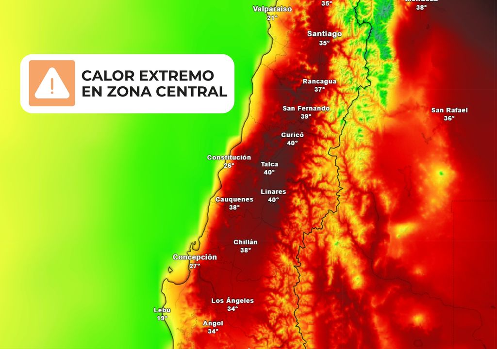 mapa de temperatura.