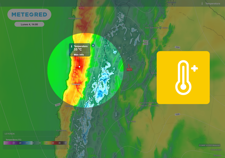 SENAPRED emite Alerta Temprana Preventiva por calor en Atacama: hasta 33 °C en pleno invierno