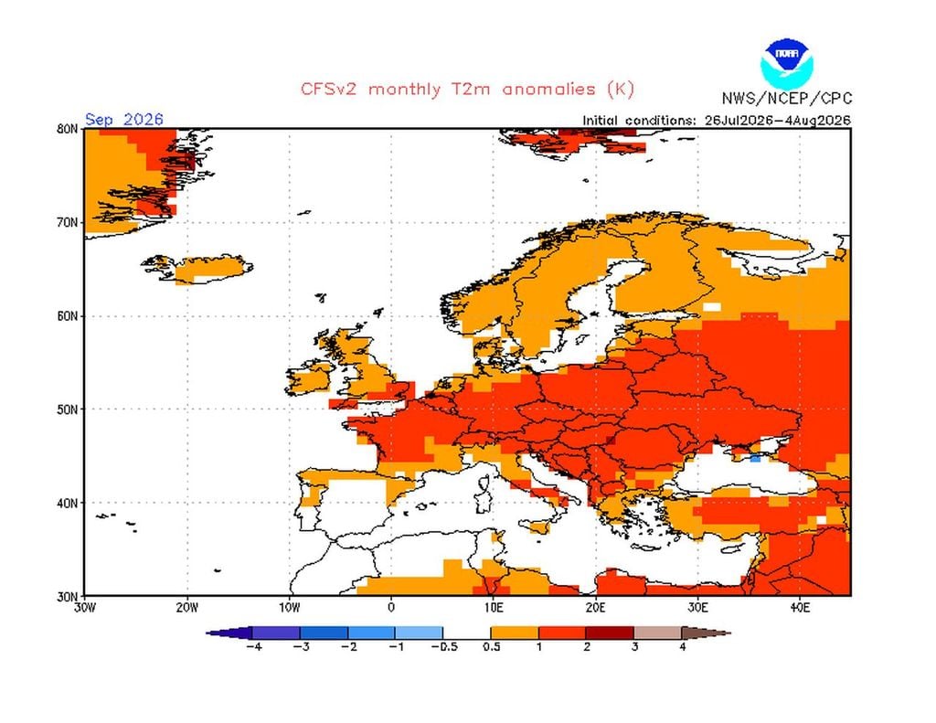 hitze, september, wetter Der September 2026 soll außerdem bis zu 2 Grad über dem neuen Klimamittel 1991 bis 2020 landen. Der Sommer geht wahrscheinlich in die Verlängerung.