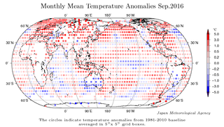 Septiembre 2016: el segundo más cálido según JMA