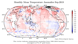 Septiembre 2019 a nivel global: el segundo más cálido, según JMA
