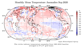 Septiembre 2020: el tercer septiembre más cálido a nivel global, JMA