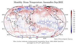 Septiembre 2022 a nivel global: el sexto más cálido según JMA