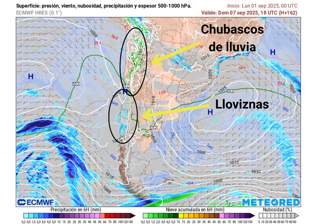Precipitaciones previstas