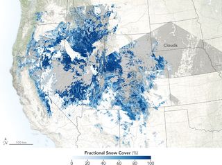 Sequía de nieve en las montañas Rocosas