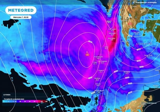 &iexcl;Ser&aacute; con esc&aacute;ndalo! Cicl&oacute;n extratropical se acerca a Chile centro-sur con 100 mm de lluvia, tormentas el&eacute;ctricas y m&aacute;s