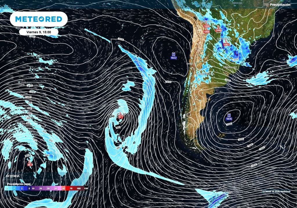 Ciclón extratropical se aproxima a Chile centro-sur Nuevo sistema frontal dejará más lluvias en esta zona de Chile.