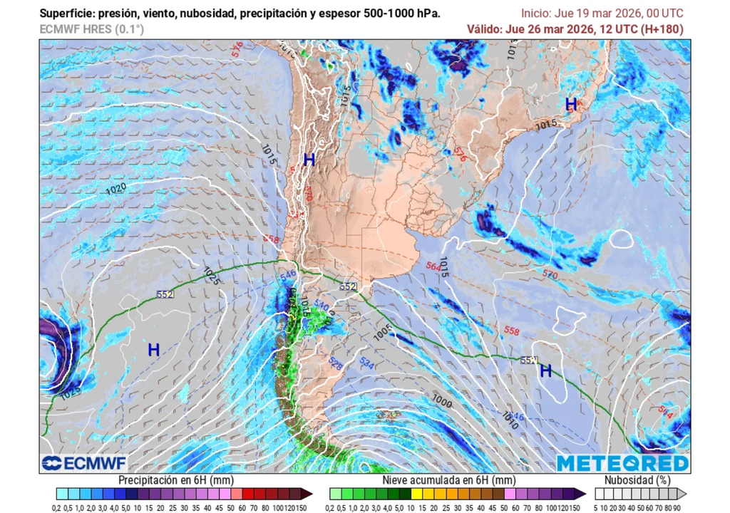 Las lluvias de la próxima semana se concentrarían en las regiones de La Araucanía y Los Ríos.