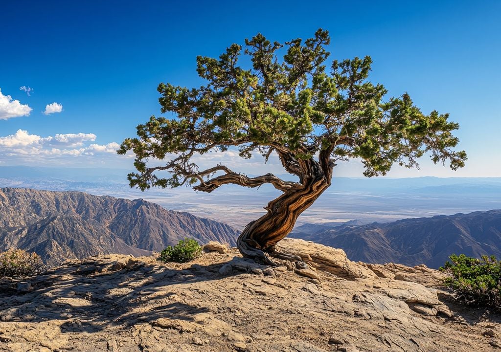 El árbol aplica una estrategia austera, invierte en mantenimiento y resistencia, no en velocidad de crecimiento.