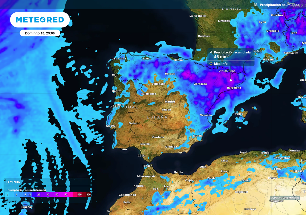Mapa de acumulados de precipitación. Mapa de acumulados de precipitación.