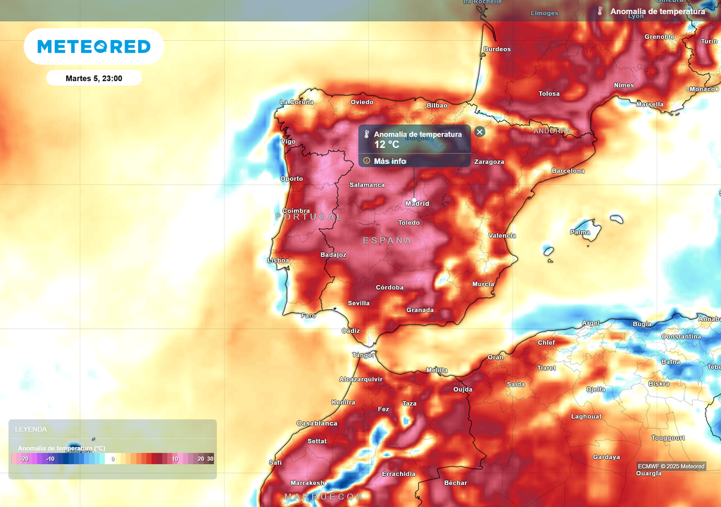 La anomalía cálida será destacable tanto por el día como por la noche. La anomalía cálida será destacable tanto por el día como por la noche.