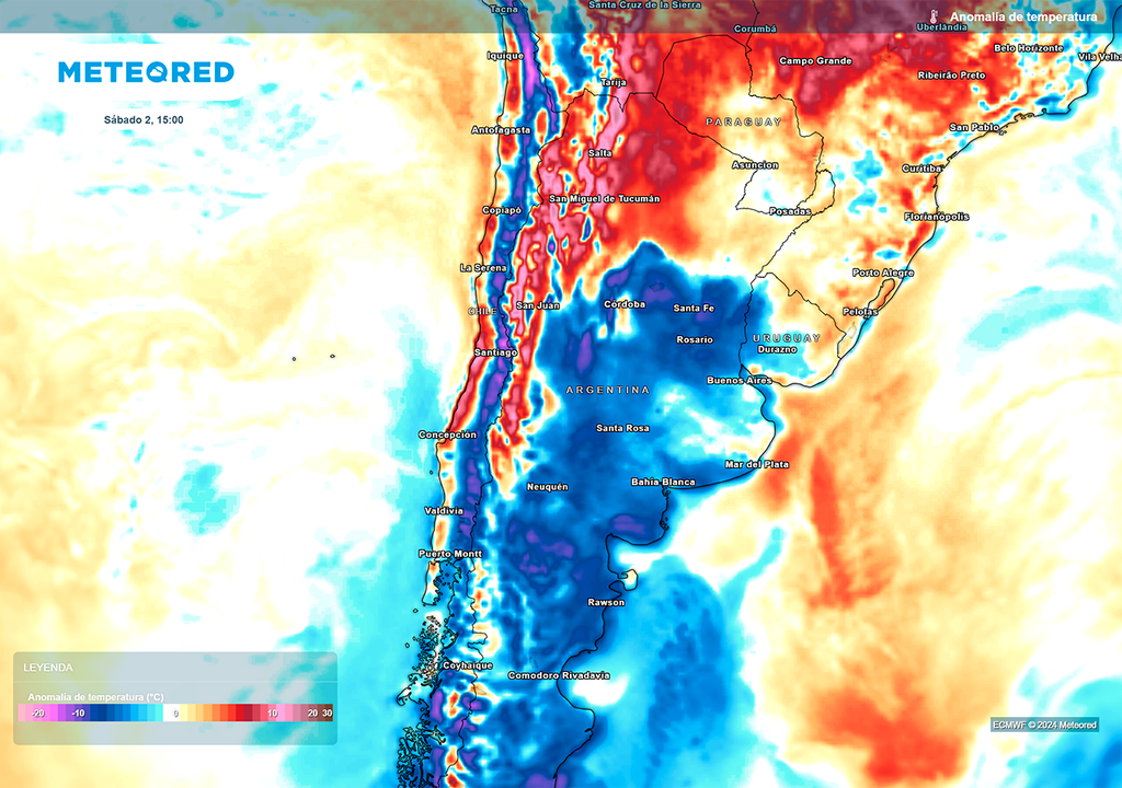 Temperatura, Anomalía, Calor, Humedad, Argentina