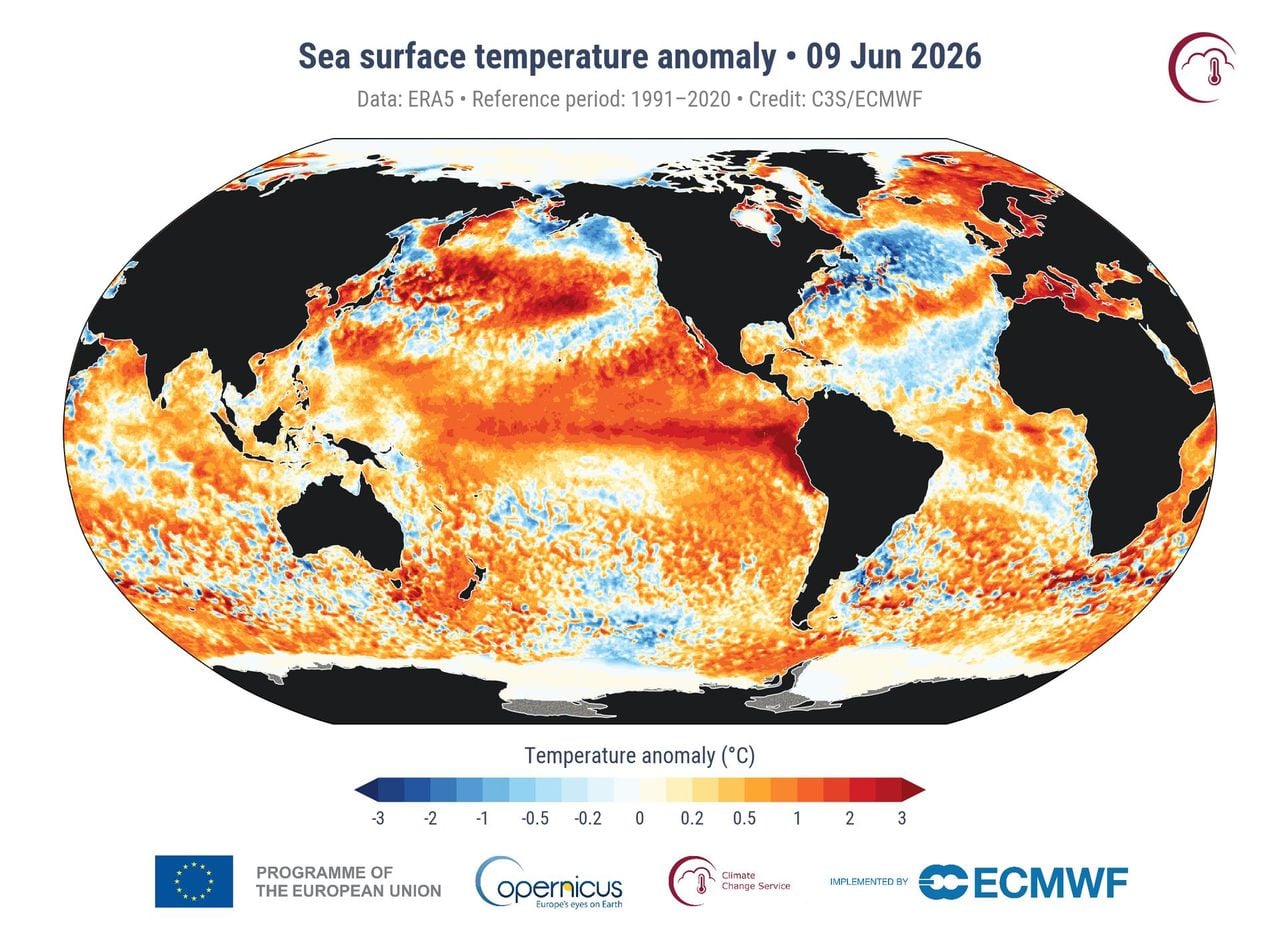 Recoding Capture El Niño intensifies: September 2026 saw record ocean and global ...