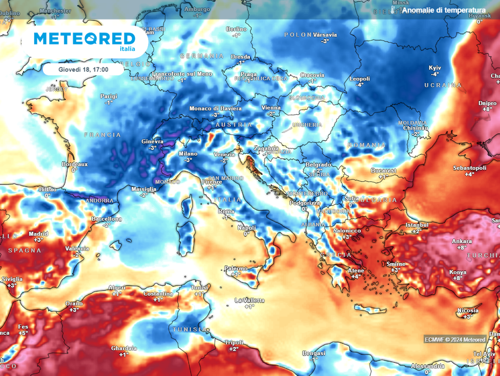 Anomalie temperatura Anomalie temperatura