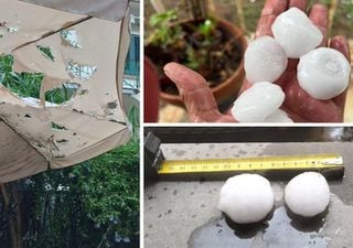 ¡Videos sorprendentes! Muestran el impacto de granizos del tamaño de bolas de golf en Castiglioncello, Italia