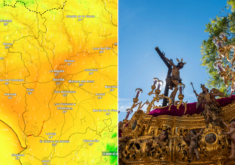 Sevilla superar&aacute; los 25 &ordm;C en seis d&iacute;as de la Semana Santa