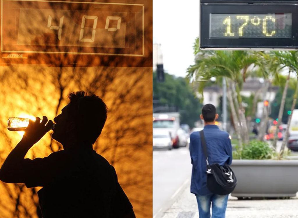 Calor de um lado e frio do outro. Sexta-feira (15) será de extremos no Brasil. Foto: Benedito Braga/Marcos Serra Lima/g1. Calor de um lado e frio do outro. Sexta-feira (15) será de extremos no Brasil. Foto: Benedito Braga/Marcos Serra Lima/g1.