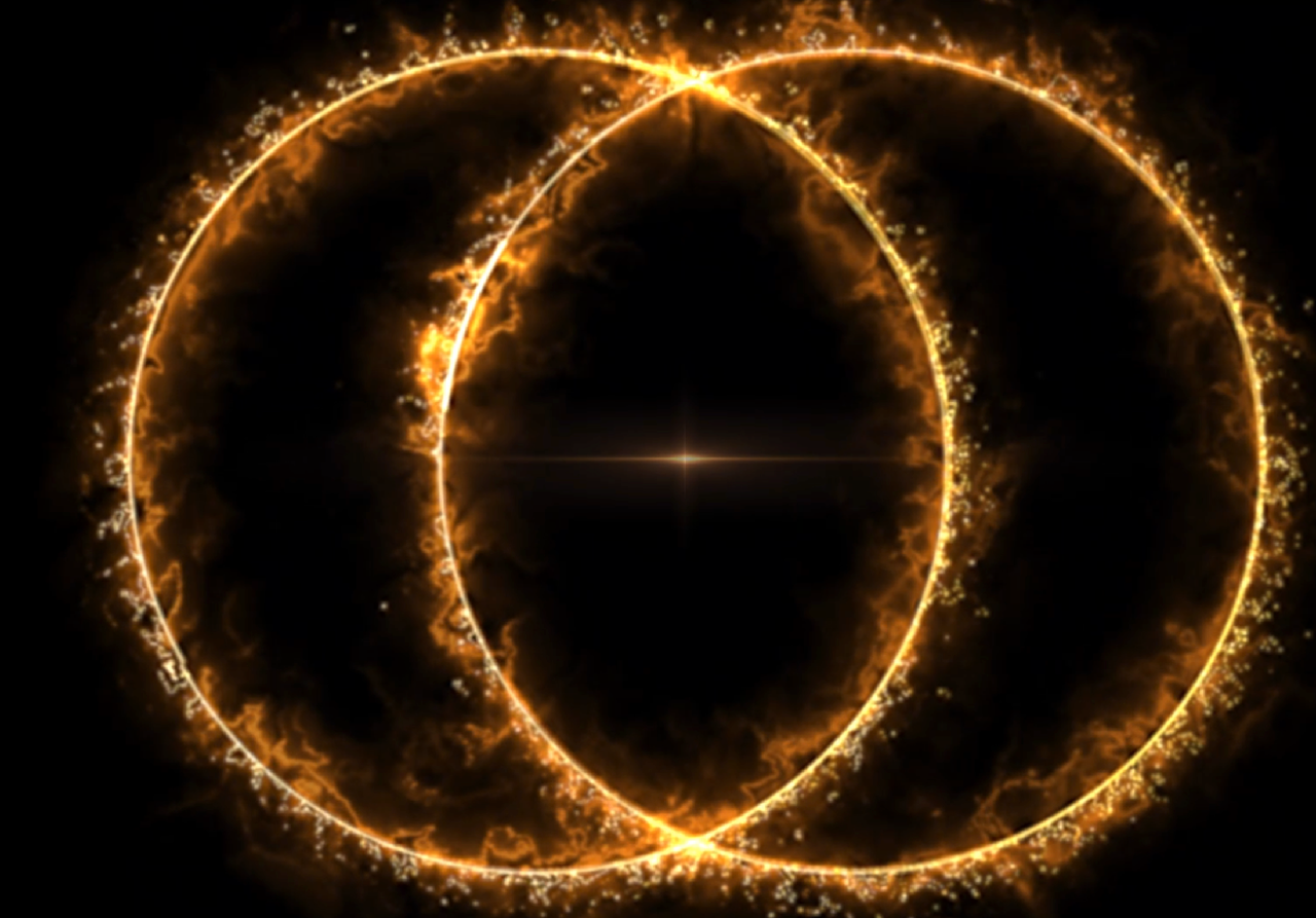 Rappresentazione artistica dell'ORC doppio recentemente scoperto. Crediti: Rad@home Astronomy Collaboratory (India)