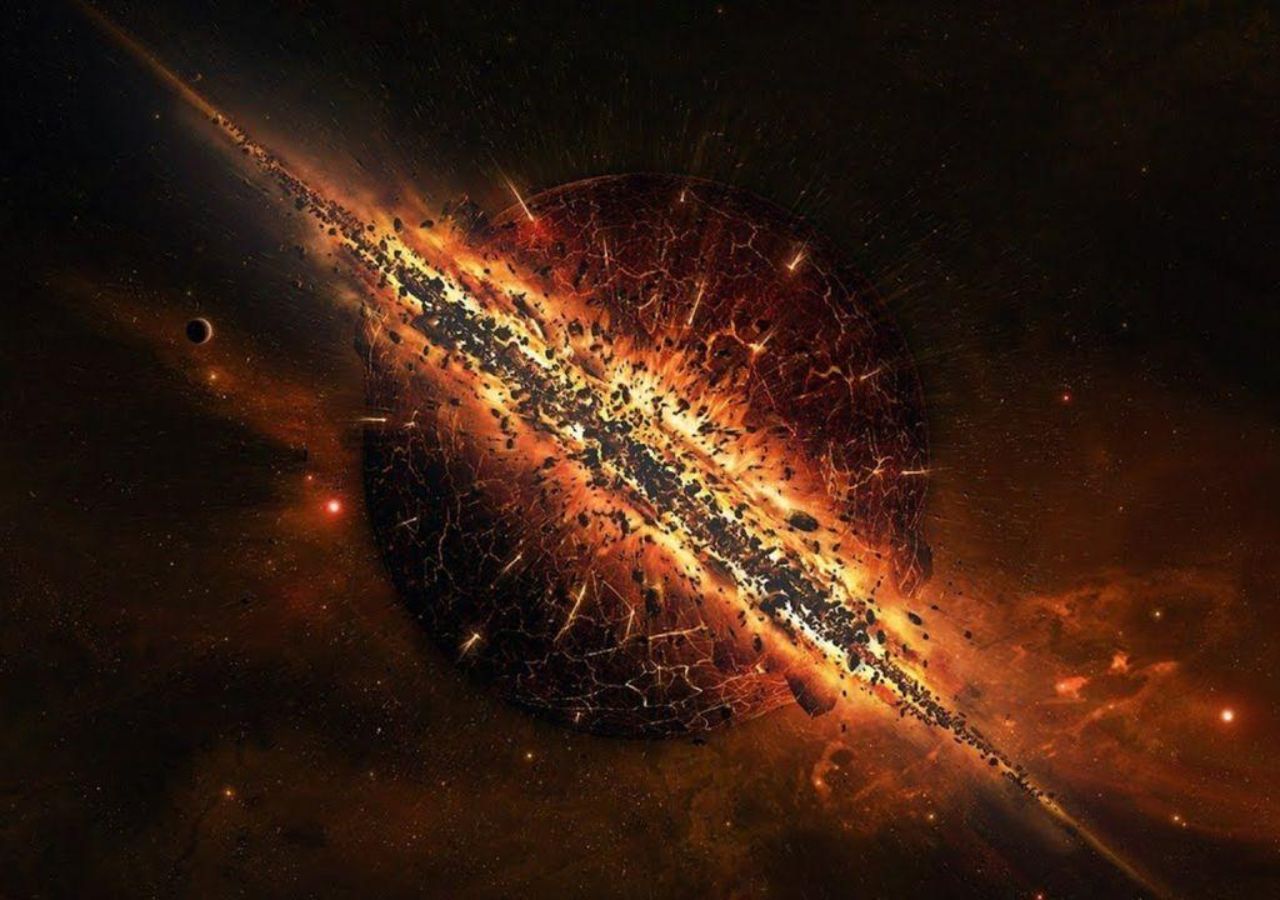 El Big Crunch es una de las teorías de la evolución del universo: en vez de continuar su expansión, llegaría a un punto en que comienza a contraerse hasta alcanzar su fin.