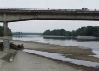 Italy's Po River dries up amid severe drought