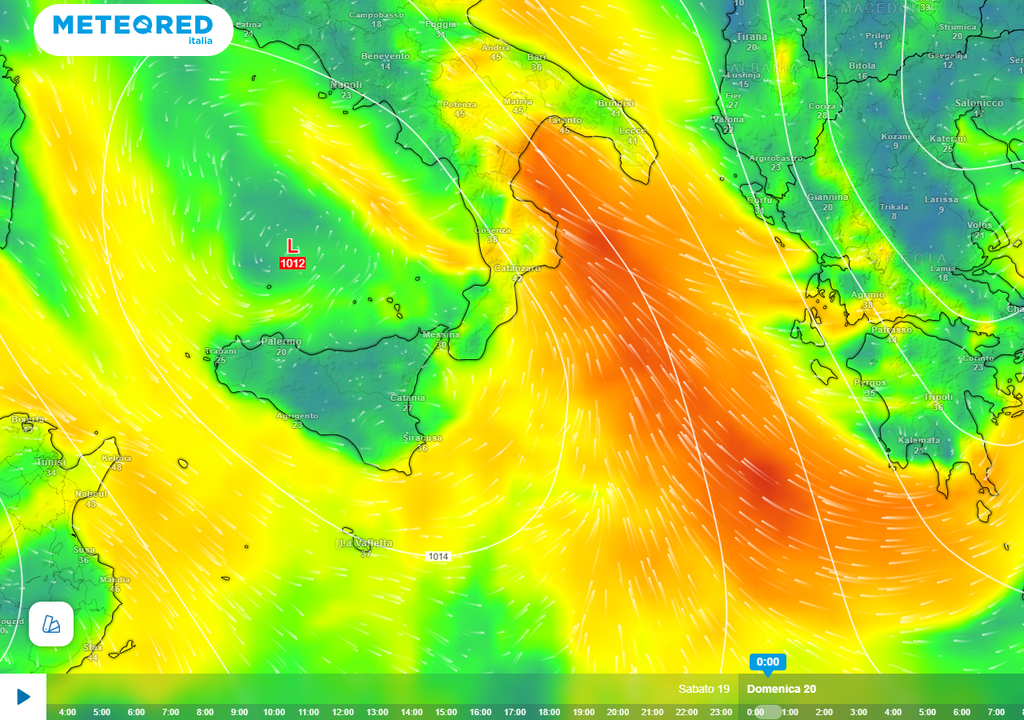 venti forti, scirocco