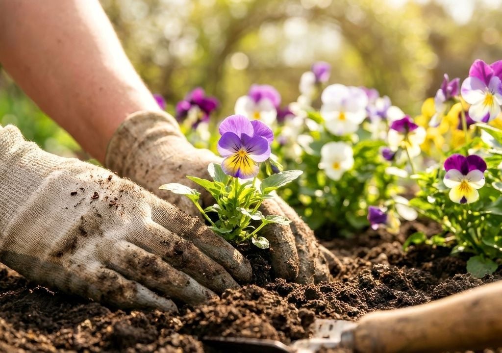 plantas Pequeñas flores de gran impacto visual, ideales para macetas y bordes.
