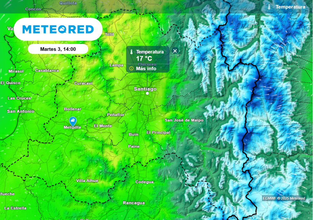 Temperaturas máximas