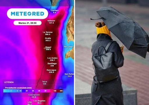 Sigue el intenso temporal en Santiago: hasta 25 mm solo el domingo y las lluvias seguir&aacute;n hasta este d&iacute;a