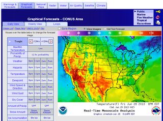 Sigue la ola de calor en EEUU de finales de junio y primeros de julio de 2013