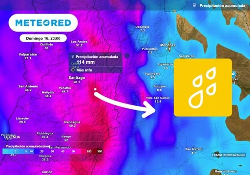 Siguen las lluvias en Santiago: se esperan hasta 20 mm durante este s&aacute;bado