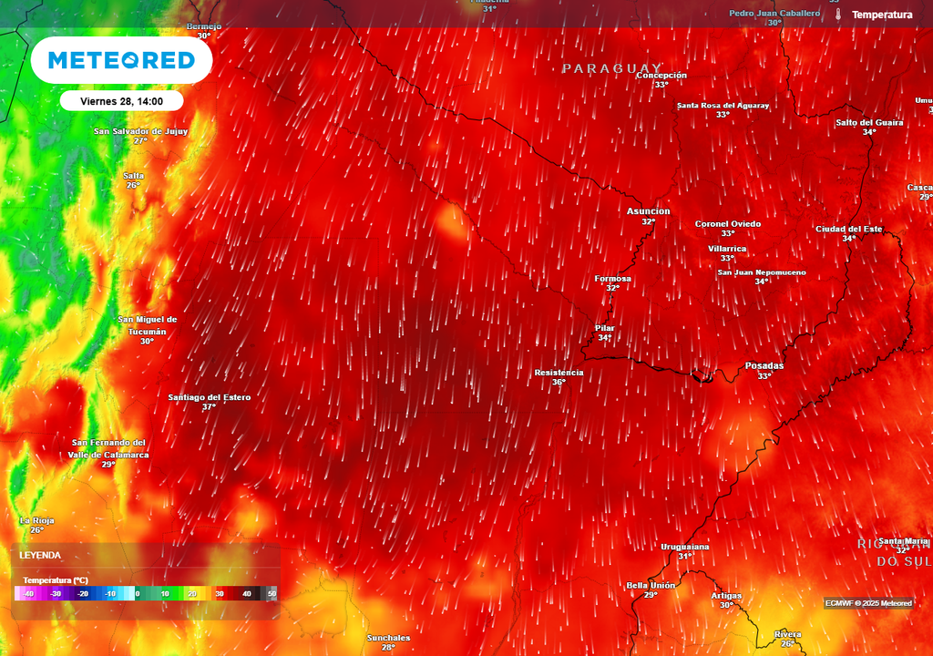 Ola de Calor, Temperatura, Alerta Roja, Norte, Chaco, Formosa, Argentina