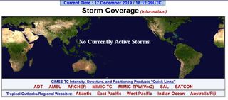 Sin ciclones tropicales durante varios días
