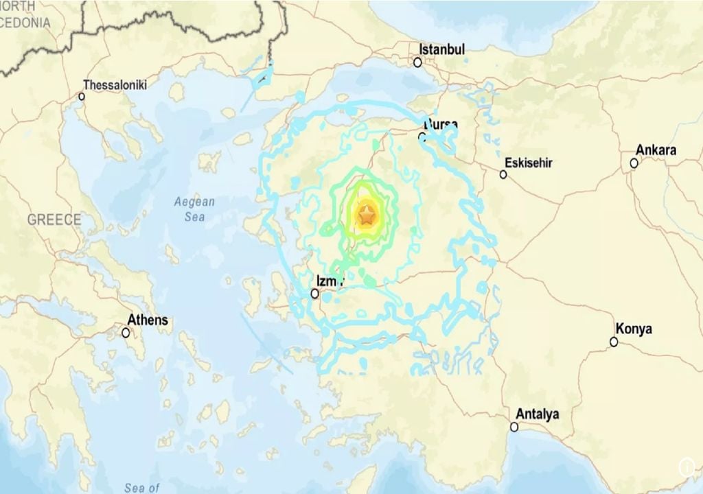 Sismo de magnitude 6,1 no distrito de Sındırgı, Turquia