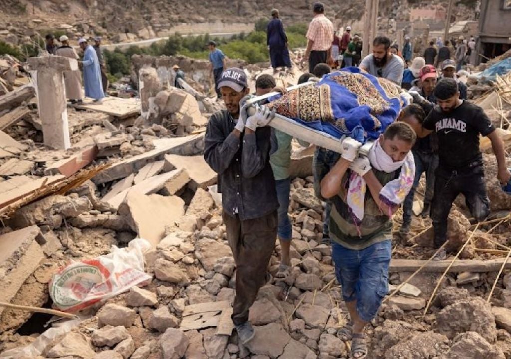 El riesgo de epidemias, las lluvias y el frío aumentarían el caos después del sismo en Marruecos. Créditos: Fadel Senna/AFP/Getty Images)