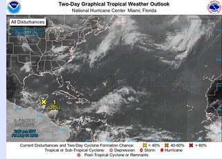 Sistema de bajas presiones podría ser Barry, segundo ciclón tropical