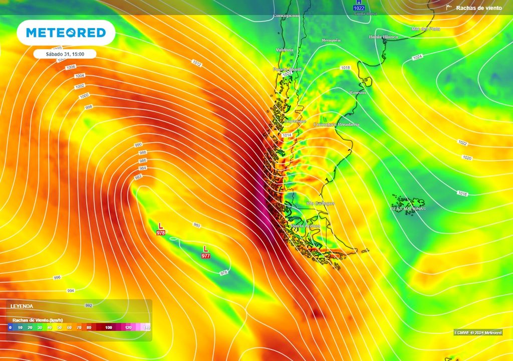 ráfagas de viento previstas