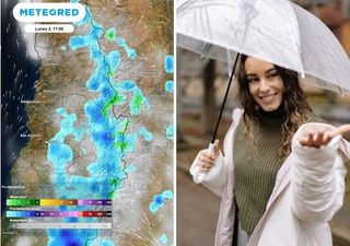Sistema frontal dejar&aacute; chubascos y una baja t&eacute;rmica en Santiago este lunes: "caer&iacute;an hasta 4 mm en estas comunas"
