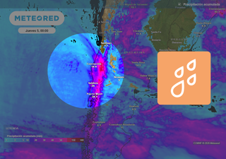 Sistema frontal llega a la zona central: lluvias, viento y temperaturas más frescas marcarán el inicio de febrero