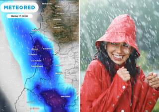 Sistema frontal podría dejar hasta 20 mm de lluvia en parte de la Región de Valparaíso este lunes por la noche