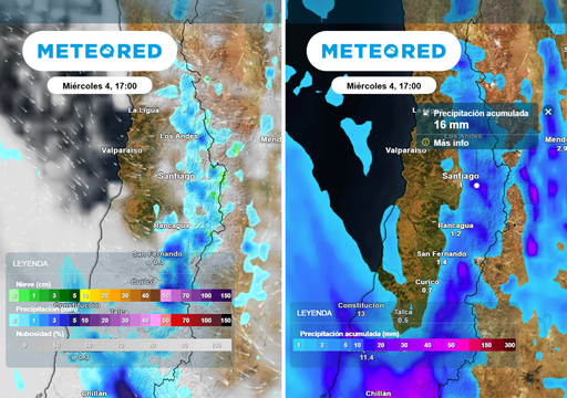 Sistema frontal se dejar&aacute; sentir: lluvias y temperaturas frescas marcar&aacute;n la semana en la Regi&oacute;n Metropolitana