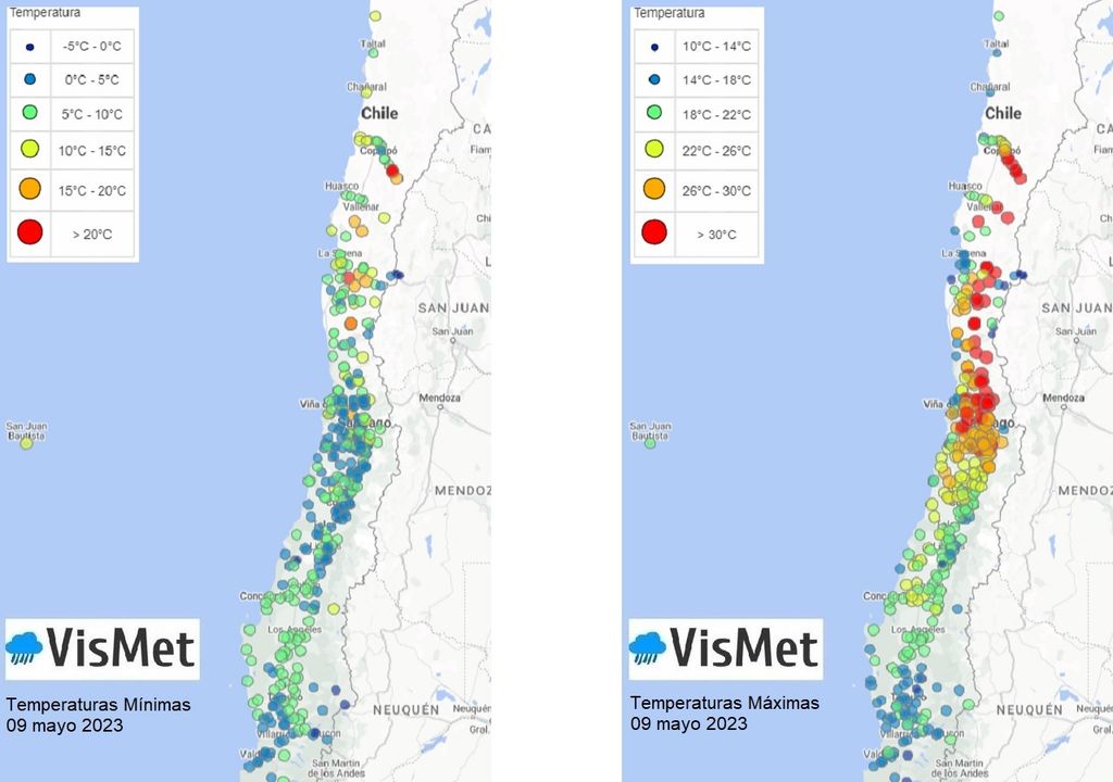 temperaturas extremas; vismet cr2 temperaturas extremas; vismet cr2