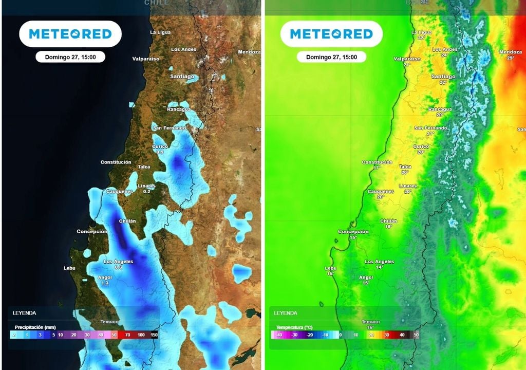 Mientras continúan las precipitaciones en el sur, el centro norte se mantendrá con nubosidad variables y temperaturas primaverales.