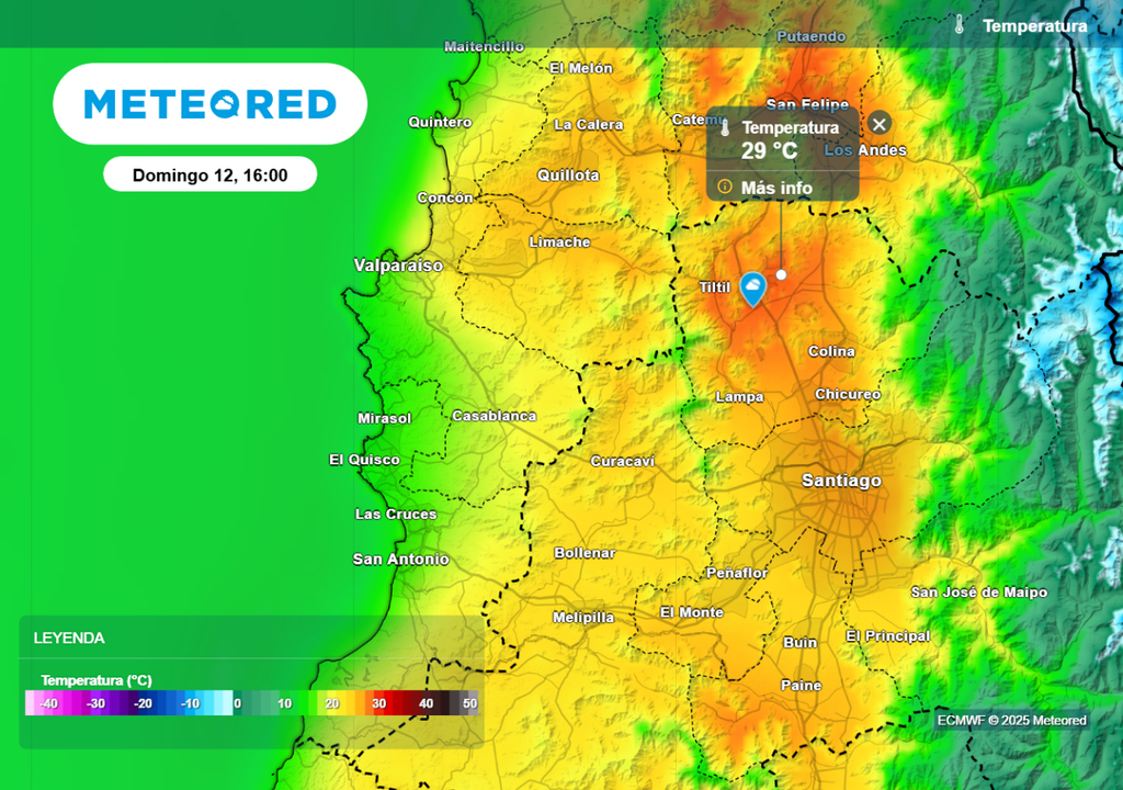 Temperaturas máximas