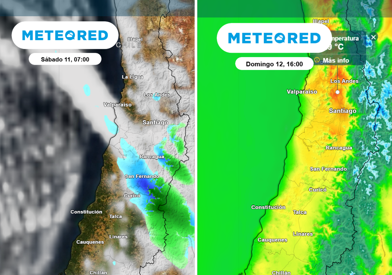 Tras la leve influencia de un sistema frontal en Santiago, la ciudad vivirá un nuevo cambio de tiempo.