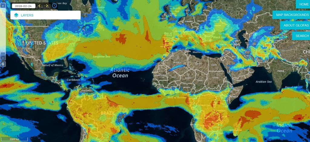 Sistema Global Sobre Precipitaciones E Inundaciones Y Visor De Productos: Glofas