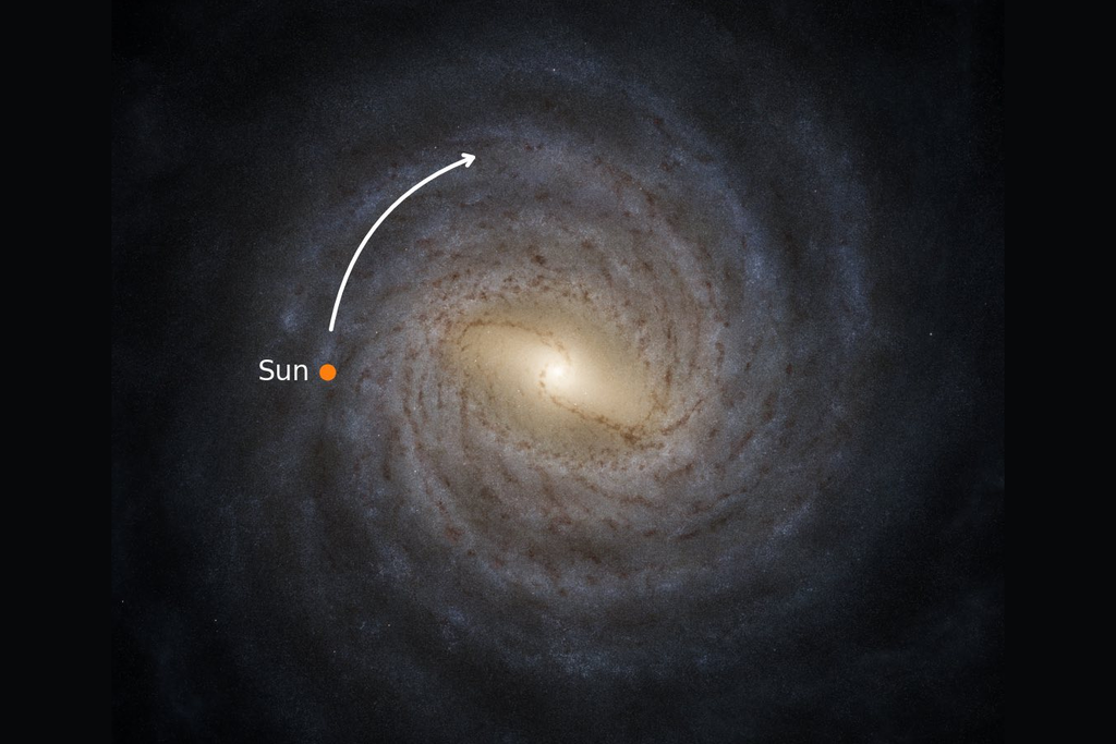 El movimiento del Sistema Solar en la Vía Láctea podría ser más de tres veces más rápido de lo previsto por los modelos. Comprenda qué significa esto. Crédito: ESA
